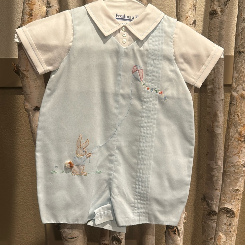 Sarah Louise England size 12 months, gently used romper. Dry cleaned